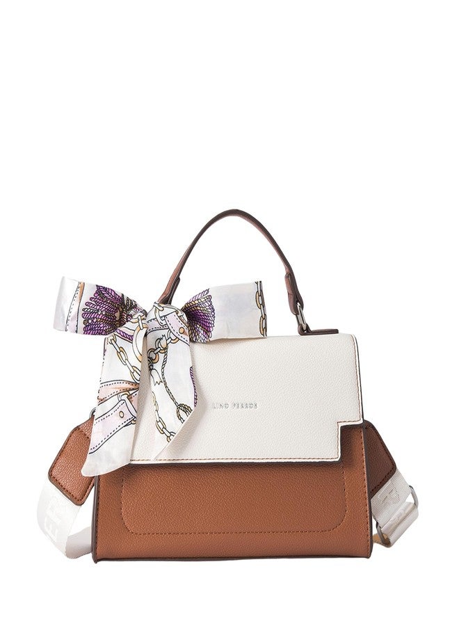 Lino Perros Monroe Silk Tan Sling Bag - Image 1